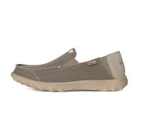 Kickback Couch Classic Mocasines Slip-On de Hombre en Canvas - Zapatos Casuales Ligeros de Verano para Viajes y Playa con Suela Antideslizante y Ajuste Cómodo Diario - Bruno Brown, EU 43