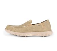 Kickback Couch Classic Mocasines Slip-On de Hombre en Canvas - Zapatos Casuales Ligeros de Verano para Viajes y Playa con Suela Antideslizante y Ajuste Cómodo Diario - Nut, EU 40