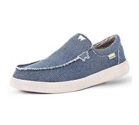 Kickback Don Juan - Mocasines Slip On Hombre - Zapatillas Slip in Lona Ligeras - Calzado Casual Hombre - Diseñadas con un Volumen Más Bajo para Ajustarse a un Pie Más Delgado - Deep Navy - EU45