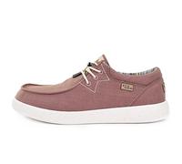 Kickback Haven Mocasines Slip-On de Hombre Estilo Sneaker - Zapatos Casual de Lino con Cordones Elásticos - Cómodos y Elegantes para el Uso Diario en Verano - Beis Rosa, EU 46