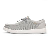 Kickback Haven Mocasines Slip-On de Hombre Estilo Sneaker - Zapatos Casual de Mesh Elástico con Cordones Elásticos - Cómodos y Elegantes para el Uso Diario en Verano - Silver Grey, EU 41
