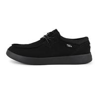 Kickback Haven Mocasines Slip-On de Hombre Estilo Sneaker - Zapatos Casual de Mesh Elástico con Cordones Elásticos - Cómodos y Elegantes para el Uso Diario en Verano - Negro, EU 42
