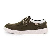 Kickback Haven Mocasines Slip-On de Hombre Estilo Sneaker - Zapatos Casual de Mesh Elástico con Cordones Elásticos - Cómodos y Elegantes para el Uso Diario en Verano - Caqui, EU 43