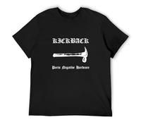 Kickback Paris Negative Hardcore Hammer Violence Nietzsche Hatred Not Your T-Shirt Graphic Printed Tee Shirt Mens Black Shirt, Negro , XL