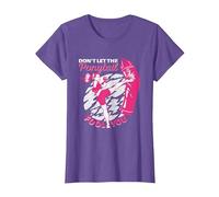 Kickboxing Chica Muay Thai | No Dejes Que la Cola de Caballo te engañe Camiseta, Mujer, Morado Jaspeado, XXL