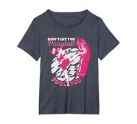 Kickboxing Chica Muay Thai | No Dejes Que la Cola de Caballo te engañe Camiseta, Mujer Tallas Grandes, Azul Jaspeado, 3XL Grande