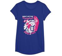 Kickboxing Chica Muay Thai | No Dejes Que la Cola de Caballo te engañe Camiseta, Niñas, Azul Real, M