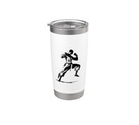 Kickboxing Guy Graphic Kickboxer Vaso térmico de acero inoxidable de doble pared