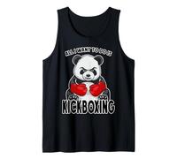 Kickboxing Panda, Todo lo Que Quiero Hacer es Cute Bear Kickboxer Camiseta sin Mangas