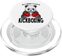 Kickboxing Panda, Todo lo Que Quiero Hacer es Cute Bear Kickboxer PopSockets PopGrip para MagSafe