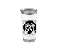 Kickboxing Sketch Deportes Vaso térmico de acero inoxidable de doble pared