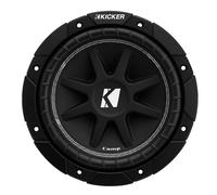 KICKER 43C84 Comp Subwoofer de 8 pulgadas (20 cm), SVC de 4 ohmios, 100 vatios RMS, pico de 200 vatios, refrigeración por aire forzado, mayor manejo de potencia, coche, camión, SUV, UTV..