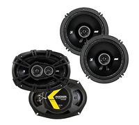 Kicker 43DSC69304 D Series - Altavoces Dobles de 3 vías de 360 W de 6.5 Pulgadas, 240 W, 2 vías, 4 ohmios, 43DSC69304 de 6.5 Pulgadas, 240 W, 2 vías, 4 ohmios