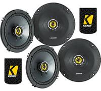 Kicker 46CSC654 - Two Pairs of CS-Series CSC65 6.5-Inch (160mm) Coaxial Speakers, 4-Ohm (2 Pairs)