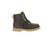 KICKERS Botines de piel con cordones Kick Bluck. Color Marrón Oscuro