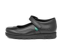 Kickers - Fragma Pop, Mocasines Bebé-Niñas, Negro (Black Blk), 24 EU