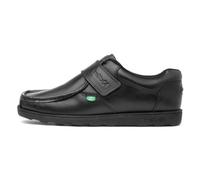 Kickers Fragma Single Strap Moc Toe Leather Shoes | Extra Comfortable | Added Durability | Premium Quality, Zapatos Escolares de Cuero Hombre, Black, 41 EU