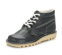 Kickers Hombres Kick Hi Core Marino/Natural Cuero Botas-UK 10