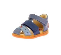 Sandalias cerradas de piel Kick Bazar Niña Talla 22. Color Azul