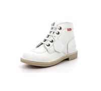 Kickers Kick Col, Botines de niña, blanco, 24 EU