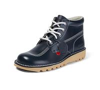 Kickers - Kick Hi, Botas Clasicas Hombre, Azul (Dk Blue/White Drk Ble/Wht), 39 EU