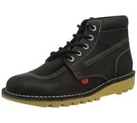 Kickers Kick Hi Classic Ankle Boots | Extra Comfortable | Added Durability | Premium Quality, Botas Cortas al Tobillo Unisex Adulto, Negro y Blanco, 42 EU