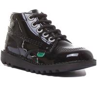 Kickers Kick Hi Cremallera Core Júnior Cuero Botines Oscuro Azul Talla UK 1-13