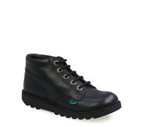Kickers Kick Hi Niños I Core Negro Cuero Botas-UK 5 Niños