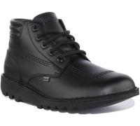 KICKERS Kick Hi Top Acolchado Hombre Cordones Cuero Botines Negro Talla UK 6- 12