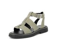KICKERS Kick Lila, Sandalias Planas Mujer, Caqui, 37 EU