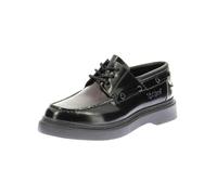 Kickers Kick Oreda, Oxford Plano Mujer, Negro Burdeos Verde, 39 EU