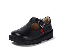 Kickers Kick T Bar Vegan Synthetic, Barra en T Bebé-Niñas, Black, 25 EU