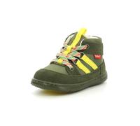 KICKERS KICKBUBBLO, Botas Cortas al Tobillo Unisex niños, Kaki Jaune, 21 EU