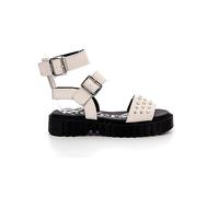 Kickers Kickfan, Sandalia Mujer, Blanco, 39 EU