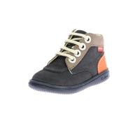 KICKERS KICKICONIC, Botas Cortas al Tobillo Unisex niños, Navy Taupe Orange, 26 EU