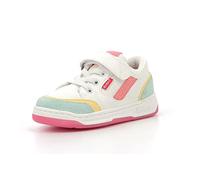 Kickers Kouic, Zapatillas Unisex niños, Blanco Azul Claro Rosa, 34 EU