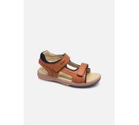 Kickers Platino Sandalias con punta abierta para Niños, Marrón Camel, 33 EU
