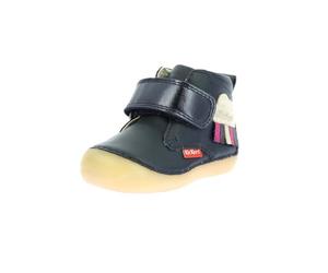 Kickers Sabio, Oxford Plano Unisex niños, Azul Marino, 19 EU