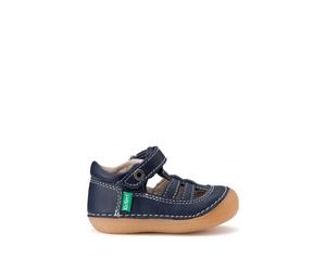 KICKERS Sandalias cerradas de piel Suchy. Color azul marino