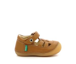 KICKERS Sandalias cerradas de piel Sushy. Color camel