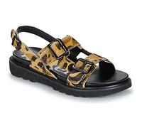 Kickers Neosummer, Sandalias Planas Mujer, Camel Leopardo, 36 EU