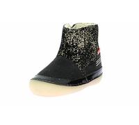 Kickers Sokifaune, Botas Cortas al Tobillo Unisex niños, Negro y Dorado, 18 EU
