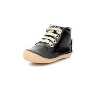 Kickers Sonizip, Oxford Plano Unisex niños, Negro Barniz, 26 EU