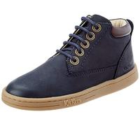 Kickers Tackland, Oxford Plano Unisex niños, Azul Marino, 25 EU