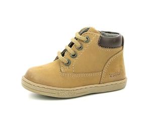 Kickers Tackland - Plato Oxford unisex para bebé, Camel Marrón, 26 EU