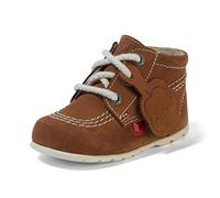 Kickers Tobillo de Cuero Kick Hi, Botas Cortas Unisex niños, Tan, 4 UK Child