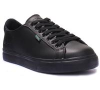 KICKERS Tovni Lacer Cuero Deportivo Juventud Zapato Unisex Negro Talla UK 3-6