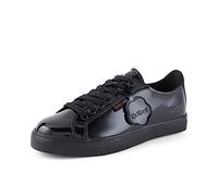 Kickers Tovni Lacer Low-Top Trainer | Casual Shoe, Zapatillas Mujer, Negro (Patent Black), 39 EU