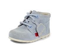 Kickers Unisex Baby Kick Hi Ankle Boots with Zip | Extra Flexibility For | Easy On And Off, azul celeste, 2 UK Child