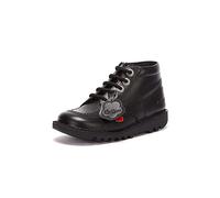 Kickers Unisex Kids Kick Hi Classic Ankle Boots with Zip | Extra Comfortable | Added Durability | Premium Quality, Black, 2.5 UK Child